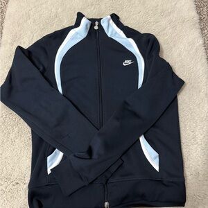 Y2K nike Navy Blue Athletic Jacket